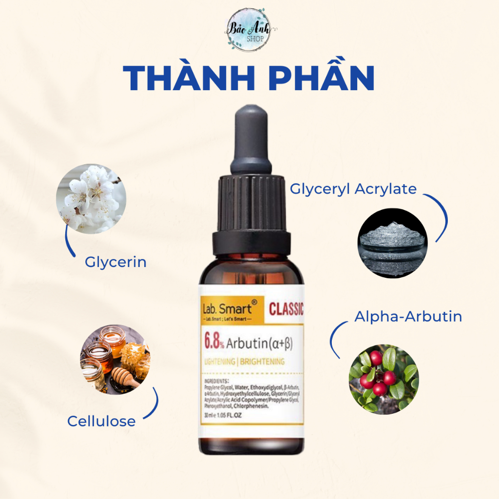 Tinh chất serum 6.8% Arbutin Dr.Hsieh Labsmart 30ml dưỡng trắng da, mờ thâm, làm đều màu da