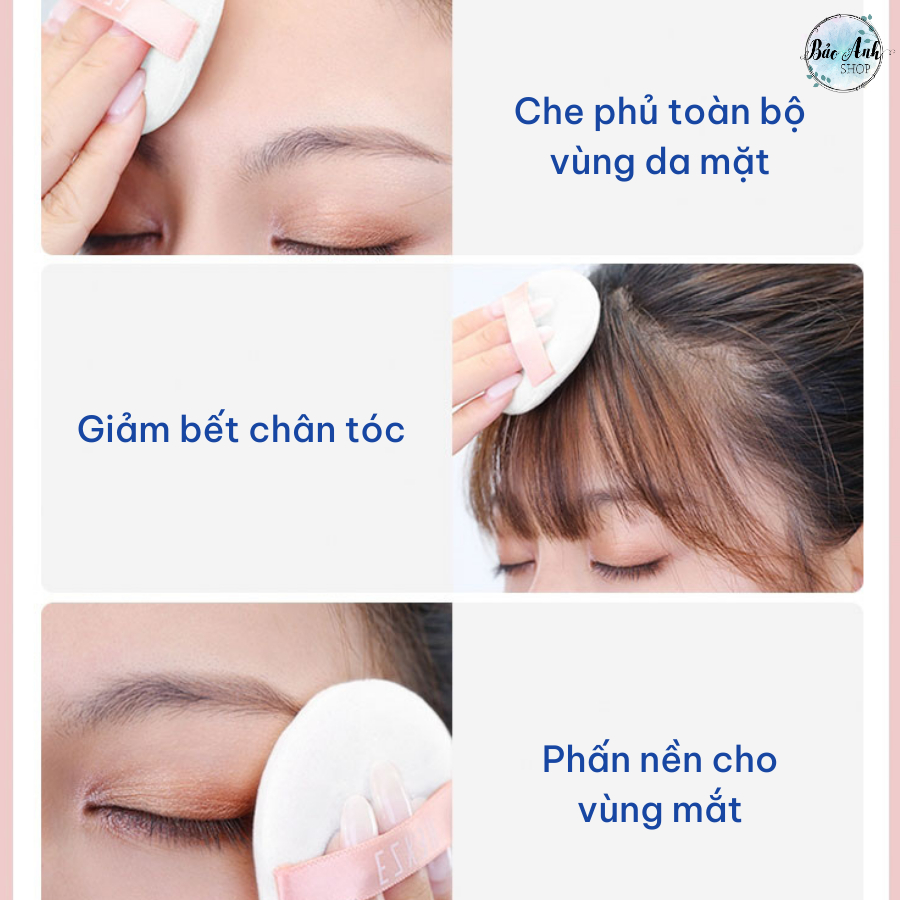 Phấn bột Hexze 7g siêu mỏng mịn, kiềm dầu tốt, nâng tone tự nhiên