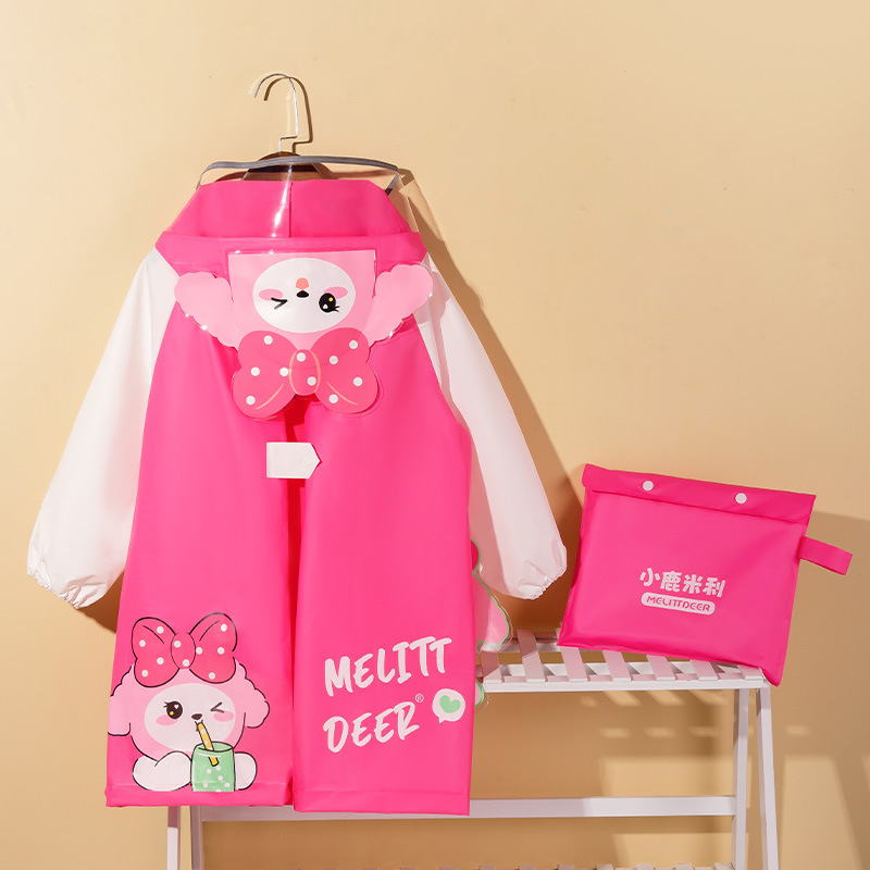 Áo mưa cho bé, áo mưa trẻ em cao cấp có mũ, thiết kế 3D, chất liệu EVA an toàn cho bé