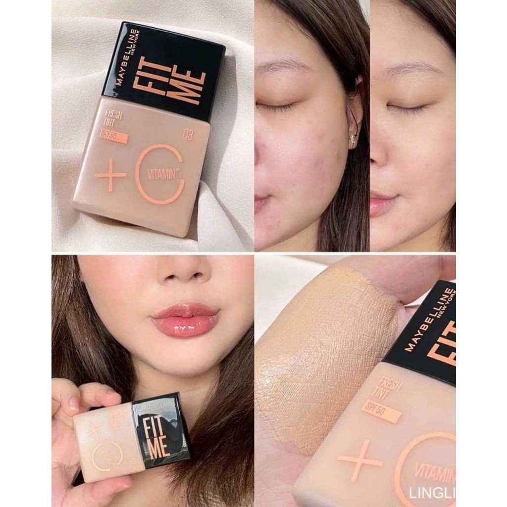 Kem Nền Maybelline Fit Me Fresh Tint C Tươi Mướt Chống Nắng SPF50 PA+++
