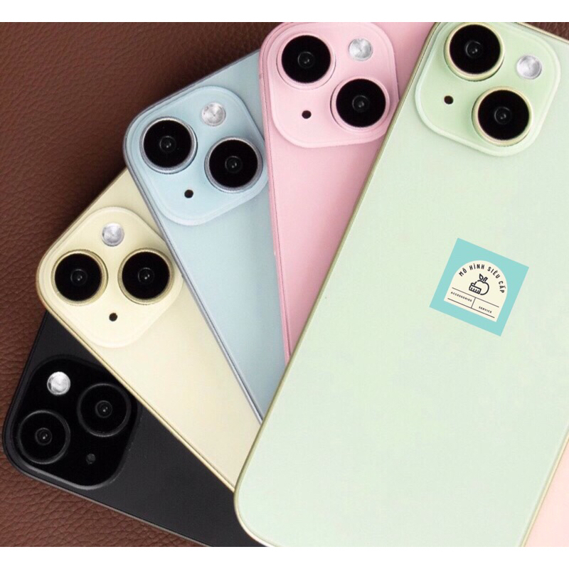 Mô Hình Điện Thoại 15, 15Plus Màu Vàng Hồng Xanh Đen Mẫu Mới Nhất Tỉ Lệ 1:1 Siêu Đẹp. Mô Hình Điện Thoại Trưng Bày