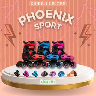Giày Patin Centosy Kid Pro 2 Xanh Dương Tặng kèm túi đựng giày patin+bảo hộ tay chân+mũ bảo hộ patin cao cấp+Khóa học