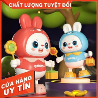 Đồ chơi Chú thỏ rabbit, lợn candy pig nhảy múa và phát sáng theo nhạc