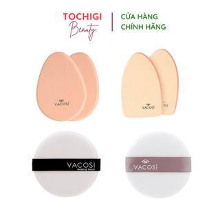 Bông phấn vacosi khô, ướt trang điểm nền chuyên dụng
