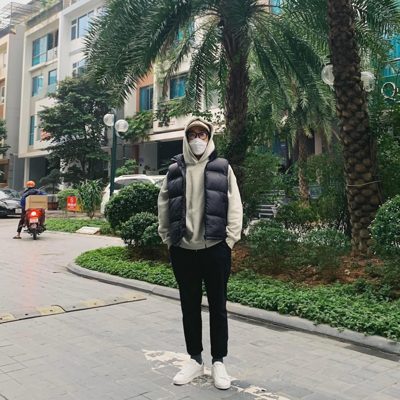 Áo Gile Nam Nữ Phao Đen ZR