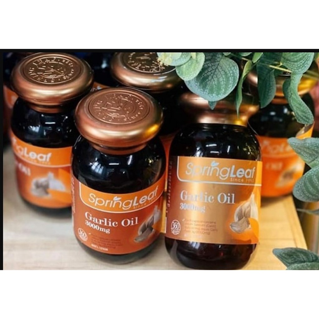 Tinh dầu tỏi Garlic Oil Spring Leaf 3000mg của Úc hộp 360 viên