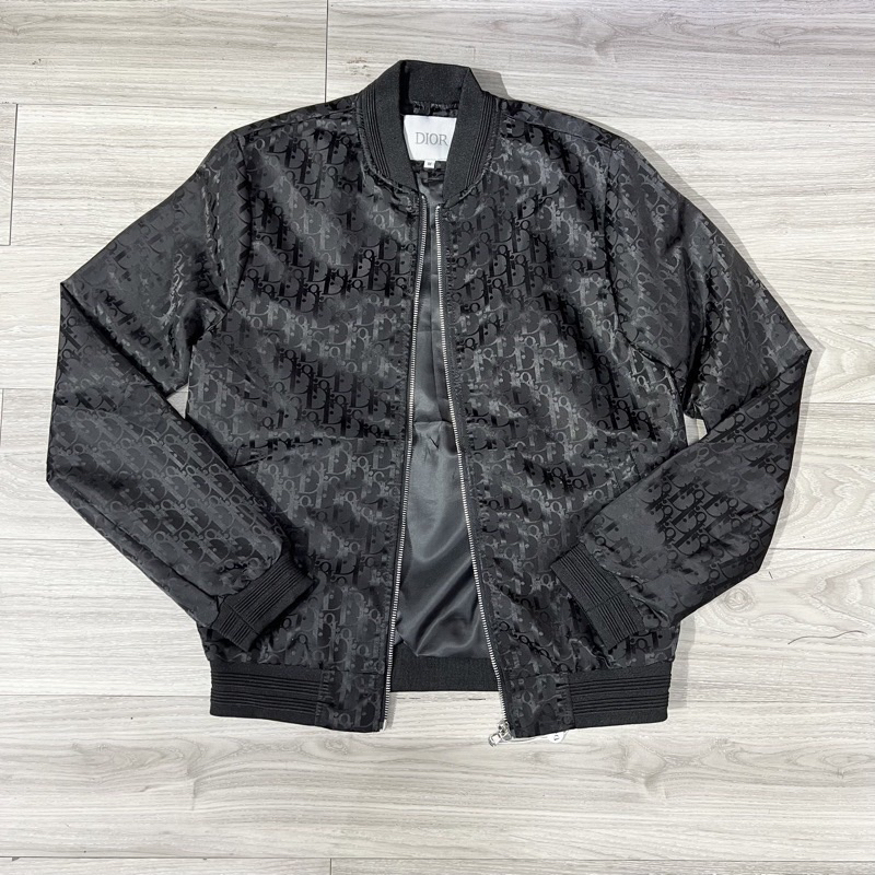 Áo khoác dior in vân chìm,áo khoác bomber 2 lớp lót gió cao cấp