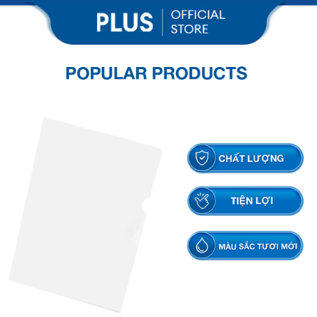 Combo Xấp 10 Bìa Lá PLUS Size F4 Dày 0.2mm Lưu Trữ Hồ Sơ