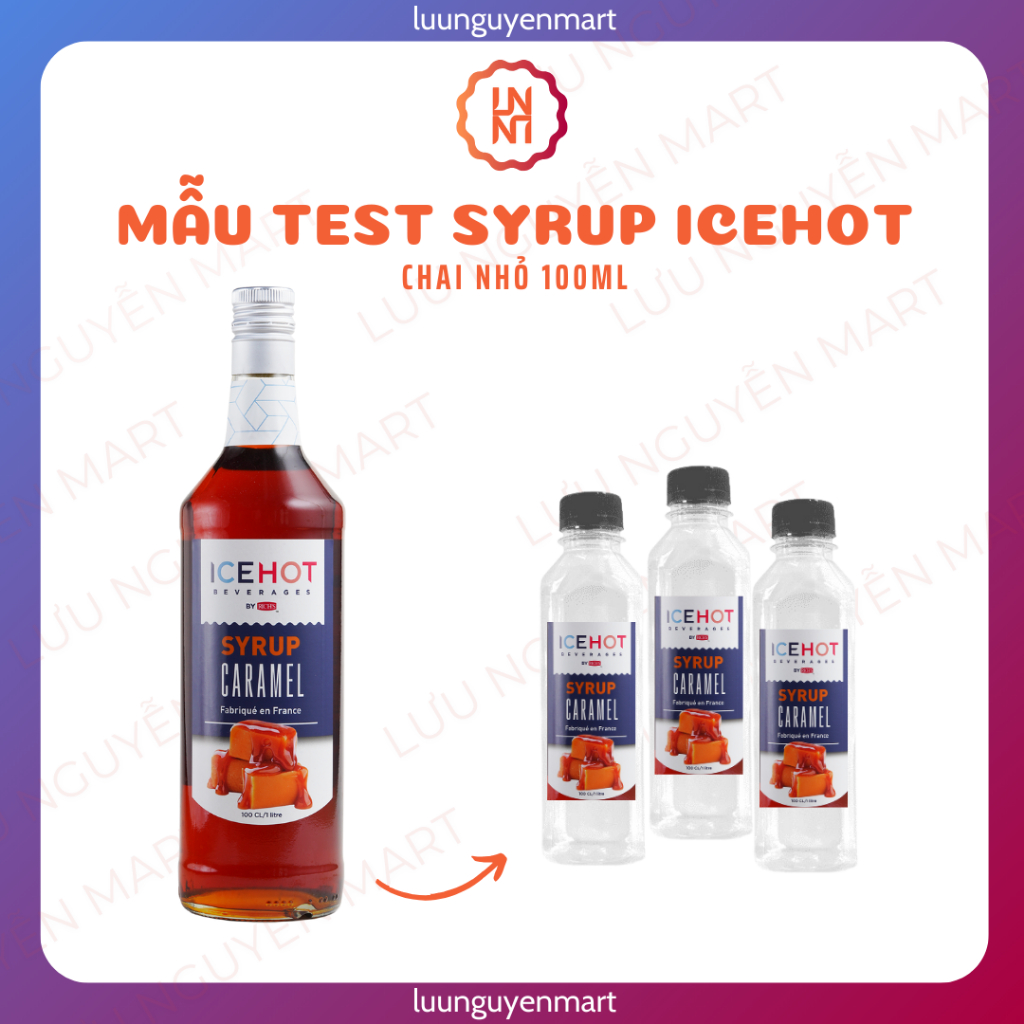 Mẫu thử mẫu test Syrup Ice Hot - Chai 100ml