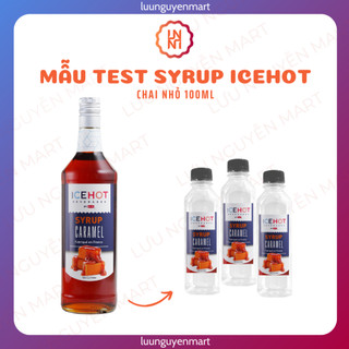 Mẫu thử mẫu test syrup ice hot - chai 100ml