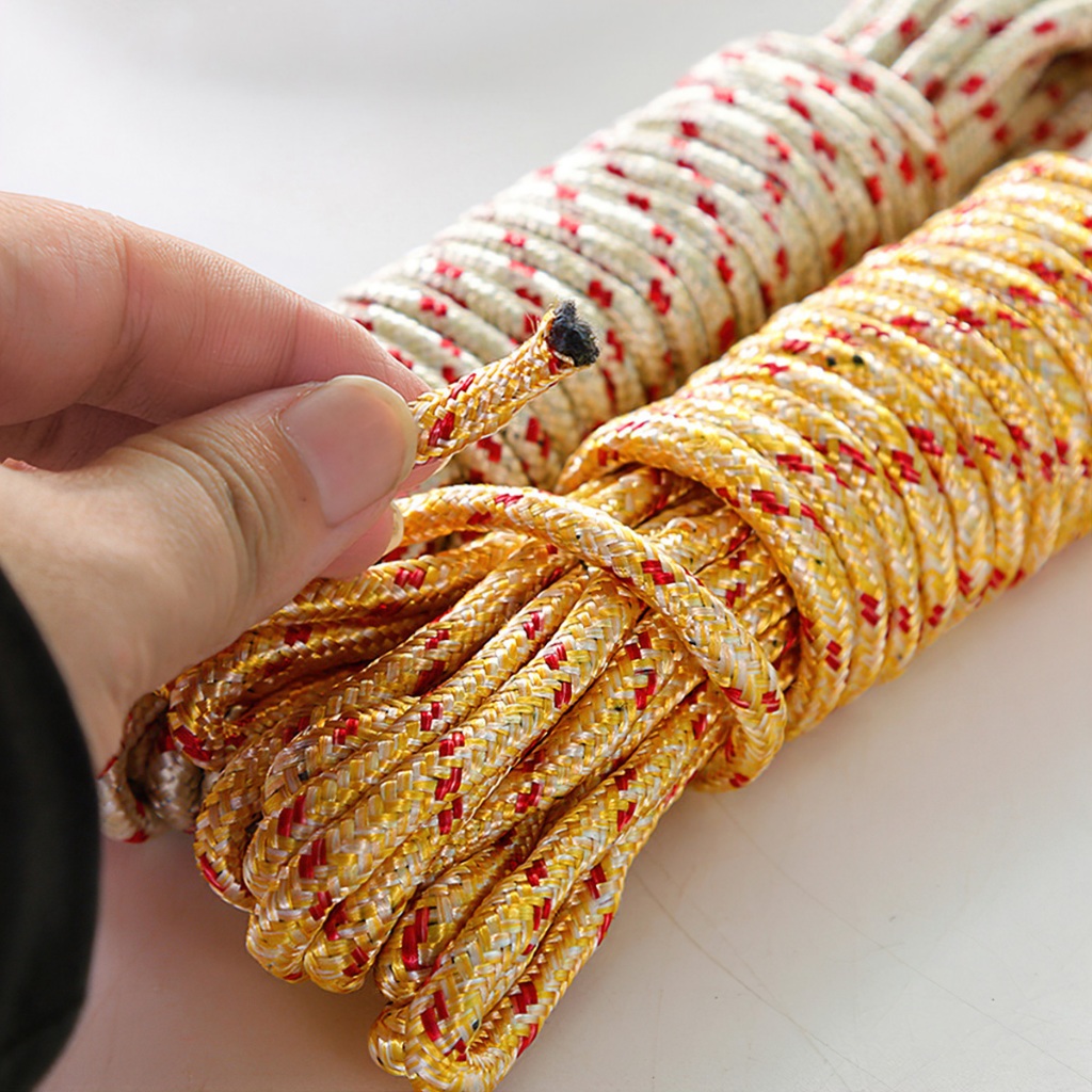 Dây dù paracord đa năng nhiều lõi dài 10m, dày 4mm, dây dù sinh tồn, cắm trại....-BeloveShop