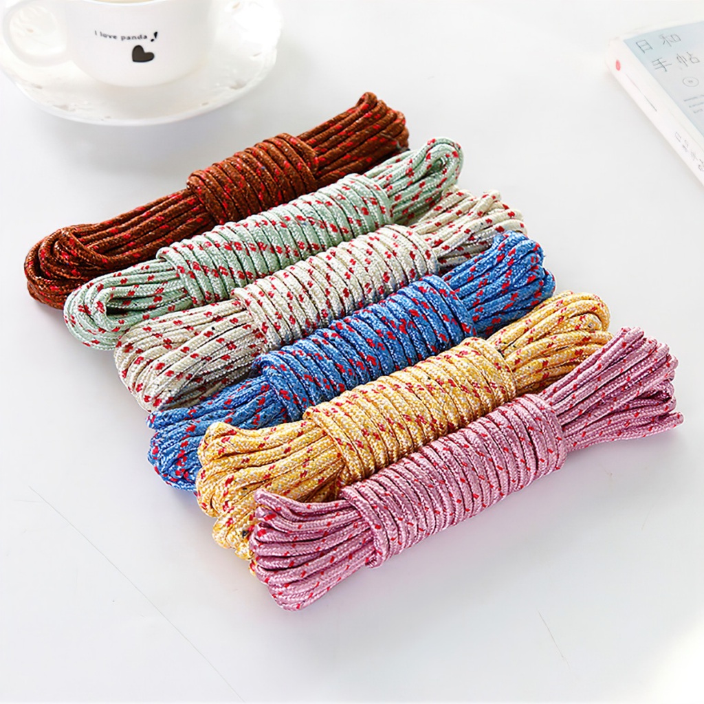 Dây dù paracord đa năng nhiều lõi dài 10m, dày 4mm, dây dù sinh tồn, cắm trại....-BeloveShop