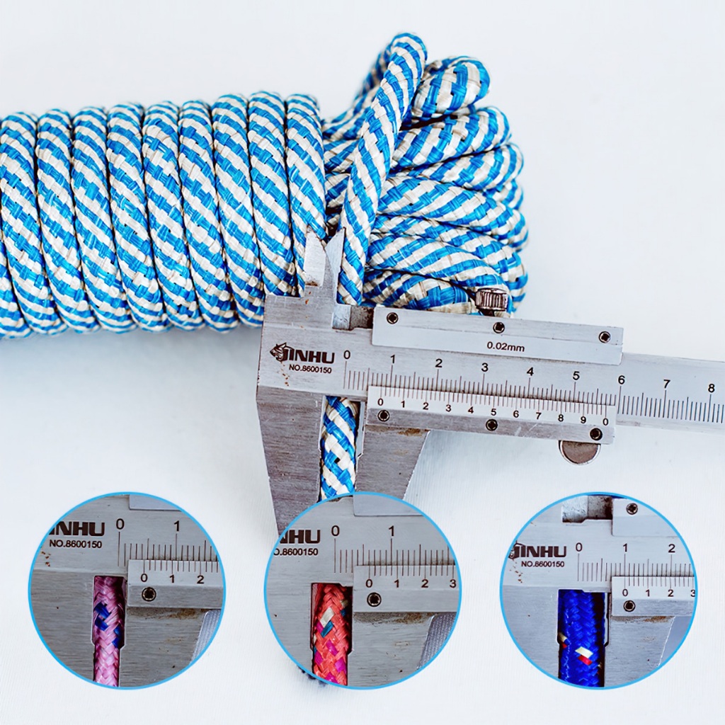 Dây dù paracord đa năng nhiều lõi dài 10m, dày 4mm, dây dù sinh tồn, cắm trại....-BeloveShop