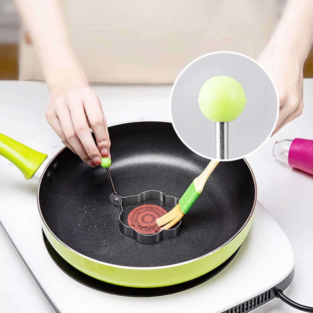 Khuôn rán trứng ốp la, bánh - Khay chiên tạo nhiều hình cute có núm cầm -BeloveShop