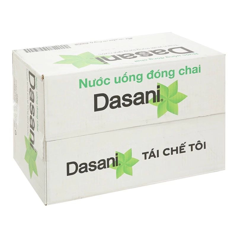 THÙNG 24 CHAI NƯỚC TINH KHIẾT Dasani 510ml THÙNG GIẤY