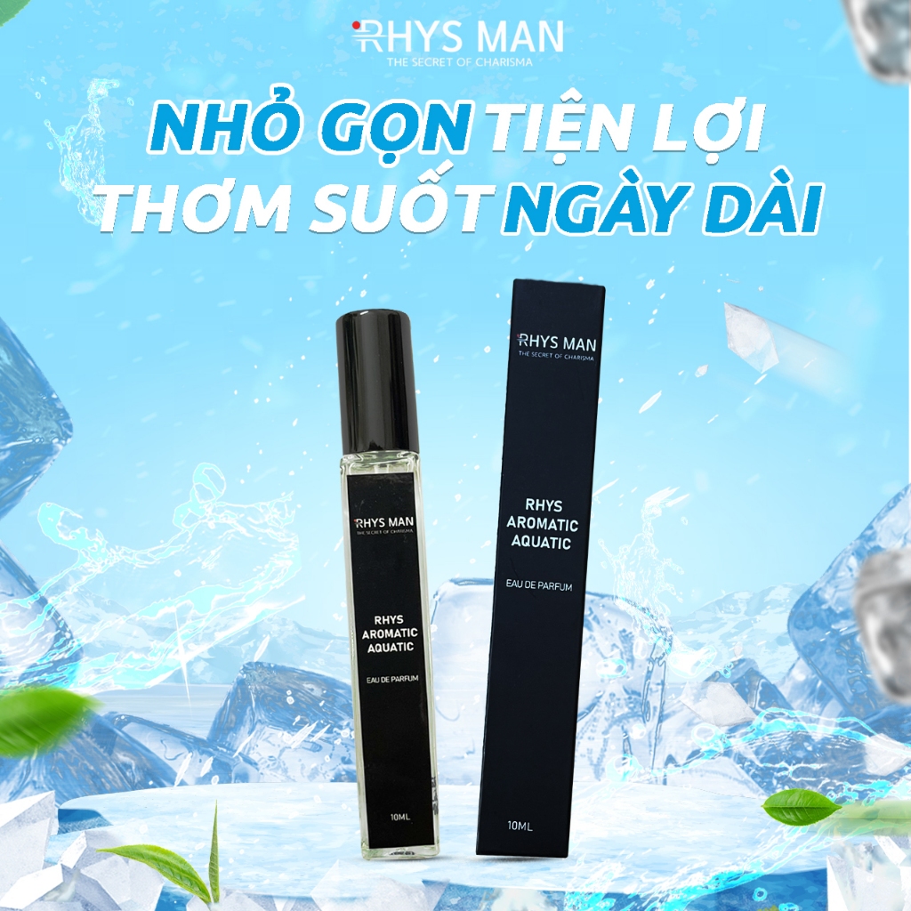 Bộ quà tặng nam Sữa tắm gội nam 3 in 1 hương nước hoa 350ml & Nước hoa nam lịch lãm 10ml RHYS MAN