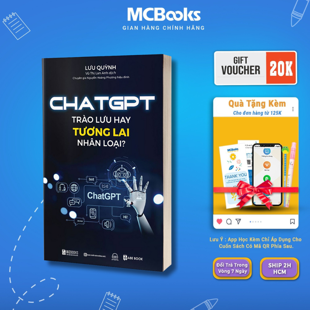 Sách - Chat GPT - Trào Lưu Hay Tương Lai Nhân Loại - MCbooks