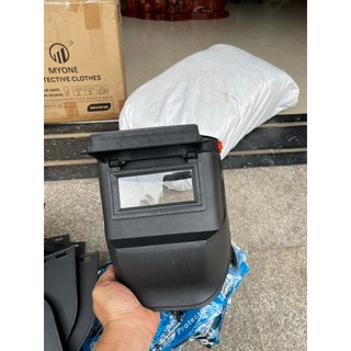 Mặt nạ hàn đội đầu kết hợp gọng lò xo - Gắn được với mũ bảo hộ, Mặt nạ hàn đội đầu, Mặt nạ hàn điện tử