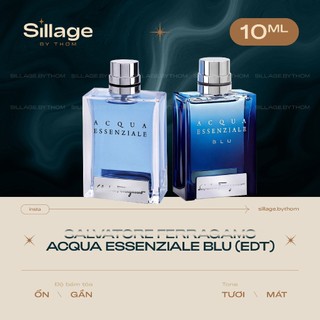 S a l v /a to r e fe/r ra ga/ mo acqua essenziale blu edt | mẫu thử nước hoa nam