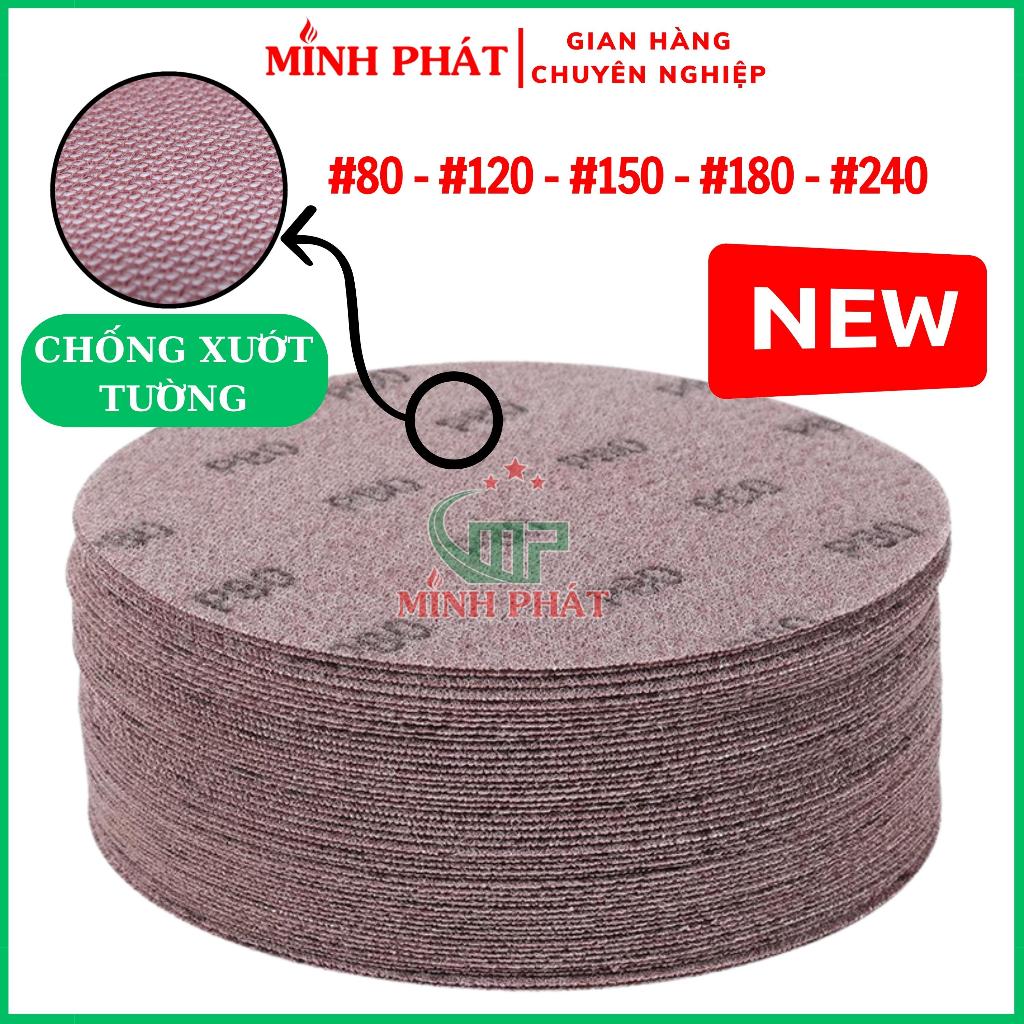Giấy Nhám Lưới Chà Tường Chống Trầy Xướt, Nhám Lưới 18cm Hút Bụi Cực Tốt Cho Máy Chà Tường Minh Phát