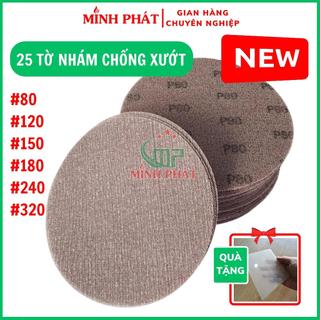 5 tờ nhám lưới chà tường chống trầy xướt minh phát, nhám lưới 18cm hút bụi cực tốt cho máy chà tường