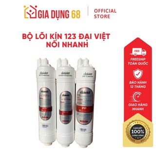 Bộ lõi kín 123 Đại Việt Dùng chung cho máy lọc nước Daikiosan, Makano- chính hãng Đại Việt