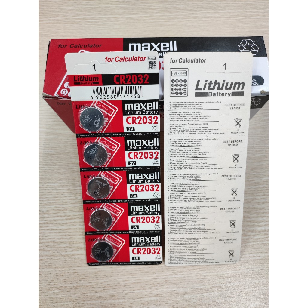 Pin CMOS Maxell CR2032 Lithium 3v pin cúc áo cho đồng hồ, remote xe máy - ô tô