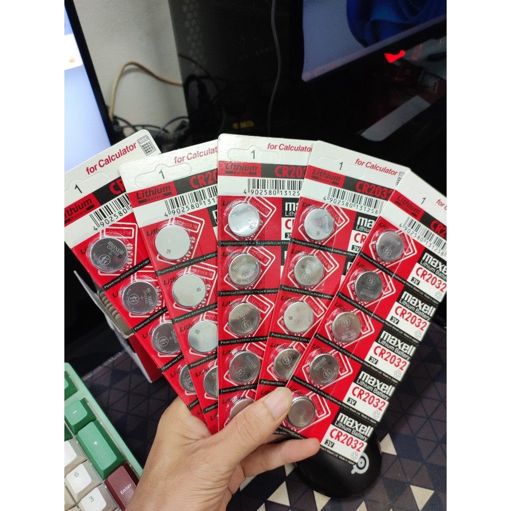 Pin CMOS Maxell CR2032 Lithium 3v pin cúc áo cho đồng hồ, remote xe máy - ô tô