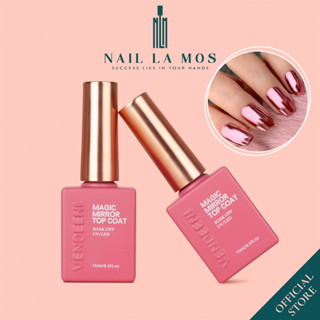 Top bóng chà tráng gương Vendeeni chính hãng 15ml - Sơn gel top coat bám bột tráng gương bền màu móng nail chuyên dụng