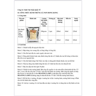 BỘT BÁNH TRỨNG 1KG ( BỘT LÀM BÁNH ĐỒNG XU 10WON )