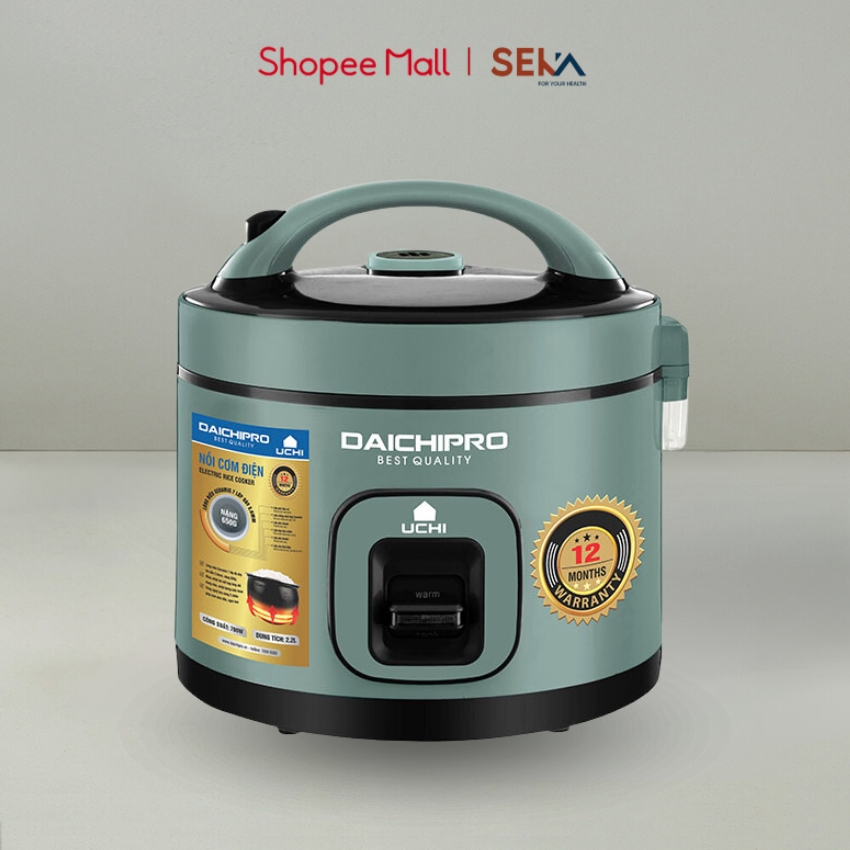 Nồi cơm nồi cơm điện cao cấp 2.2l SEKA - DCP-U2222A - Công suất 500W, dung tích 2,2L