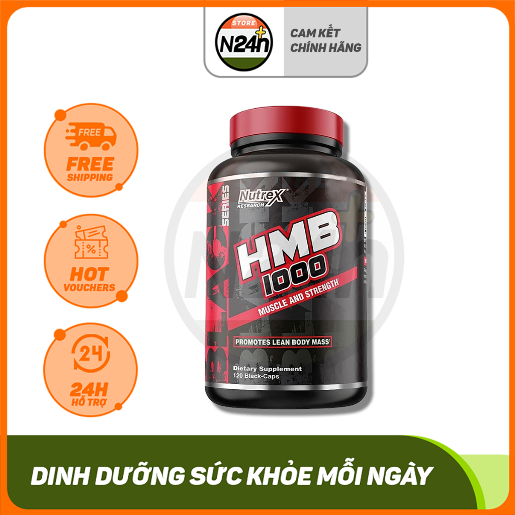 Thực Phẩm Hỗ Trợ Phát Triển Cơ Bắp Nutrex Hmb 1000 120 Viên