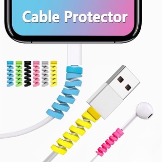 Phụ kiện cuốn bảo vệ chống gãy dây cáp sạc điện thoại laptop nhiều màu sắc tiện lợi - Vinzy