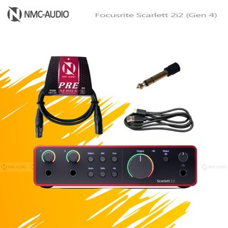 Focusrite Scarlett 2i2 Gen 3, Gen 4 Sound Card Âm Thanh chuyên nghiệp cho máy tính