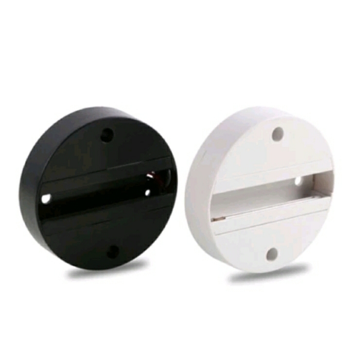 Đế đơn đèn rọi ray Dài 20cm và Tròn màu Trắng / Đen gắn tường trang trí cửa hàng – Đèn Led Nam Quang