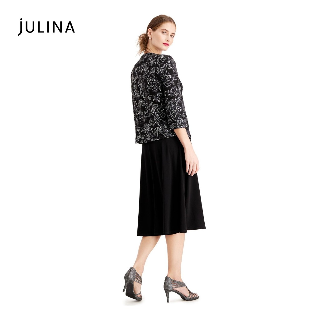 Áo choàng vải lưới hoa màu đen sang trọng jf869 | BigBuy360 - bigbuy360.vn