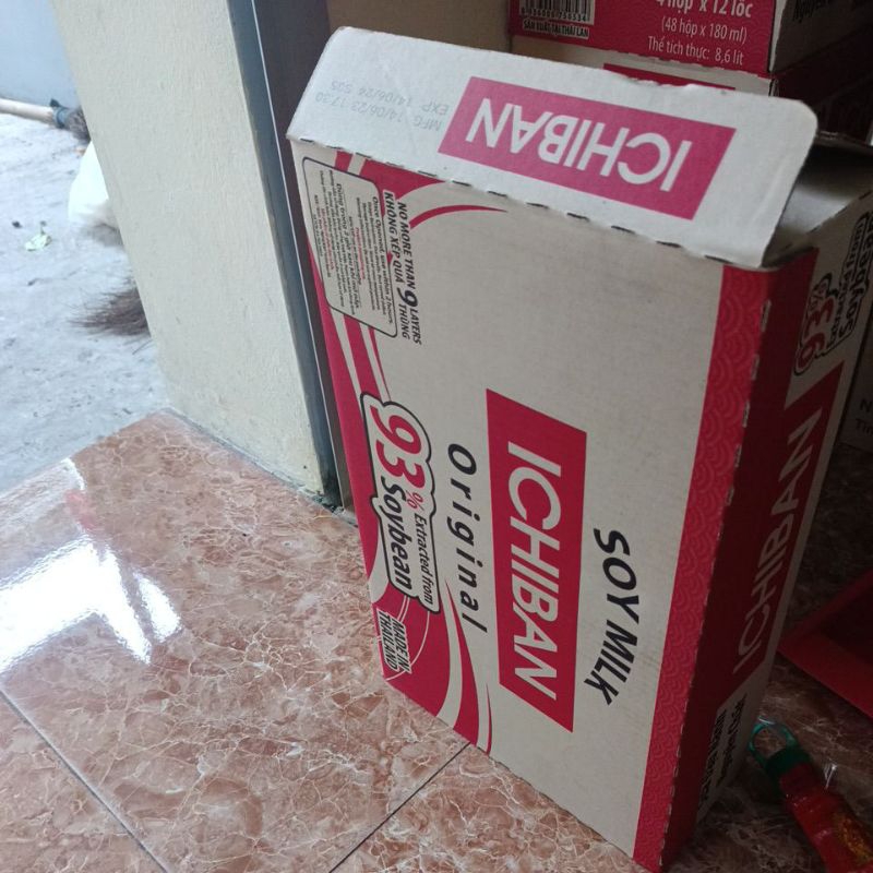 Sữa đậu nành nguyên chất ICHIBAN 180ML/1THUNG 48 HOP