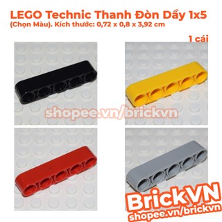 [1 Cái, Chọn Màu] LEGO Technic Thanh Đòn Dầy 1x5 (Liftarm 1x5 Thick) ID 32316