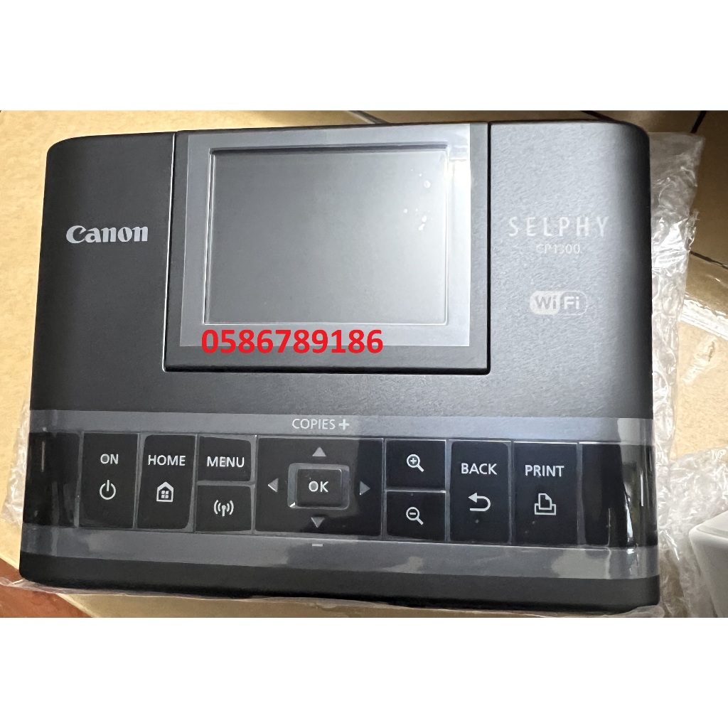 Máy in ảnh Canon CP1300 + Giấy và mực in KP108 - Chuyên in mã QR ngân hàng