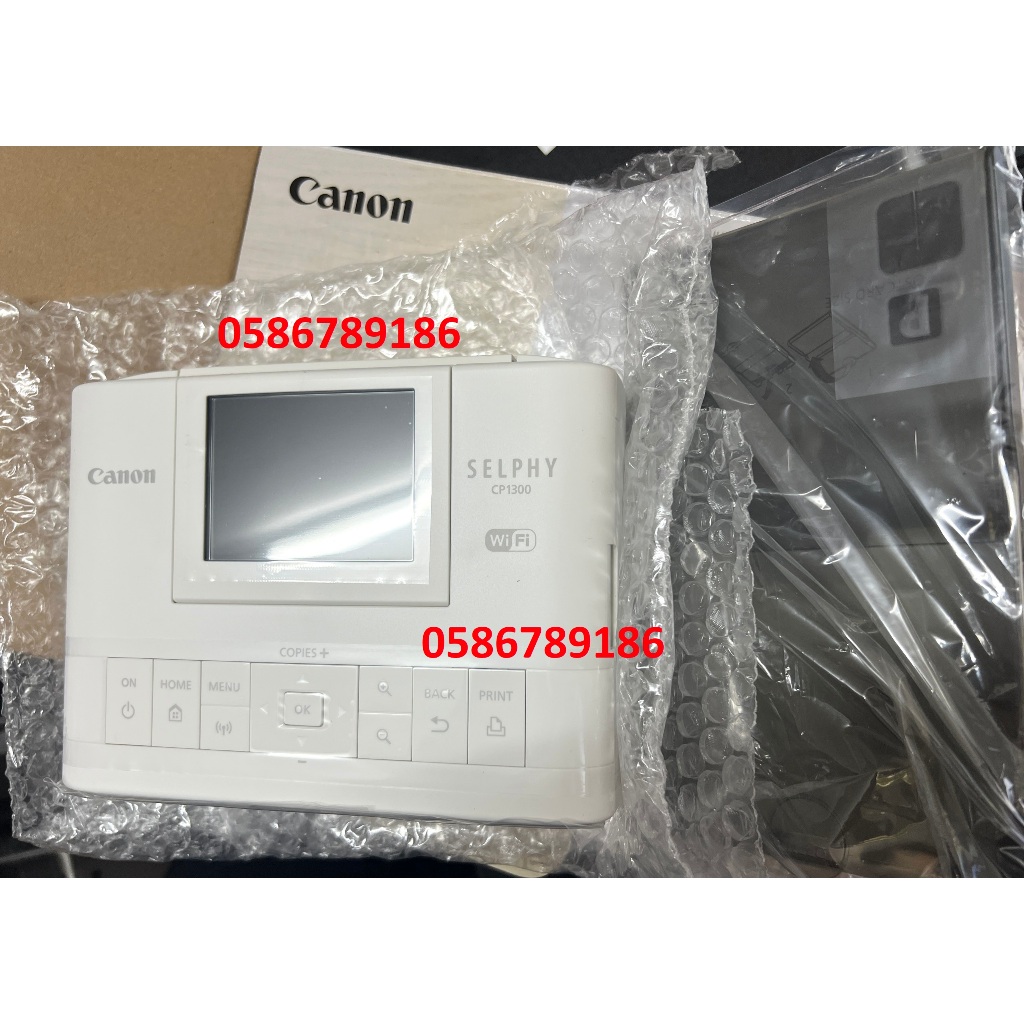 Máy in ảnh Canon CP1300 + Giấy và mực in KP108 - Chuyên in mã QR ngân hàng