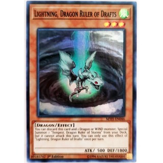 [Thẻ Yugioh] Lightning, Dragon Ruler of Drafts |EN| Super Rare