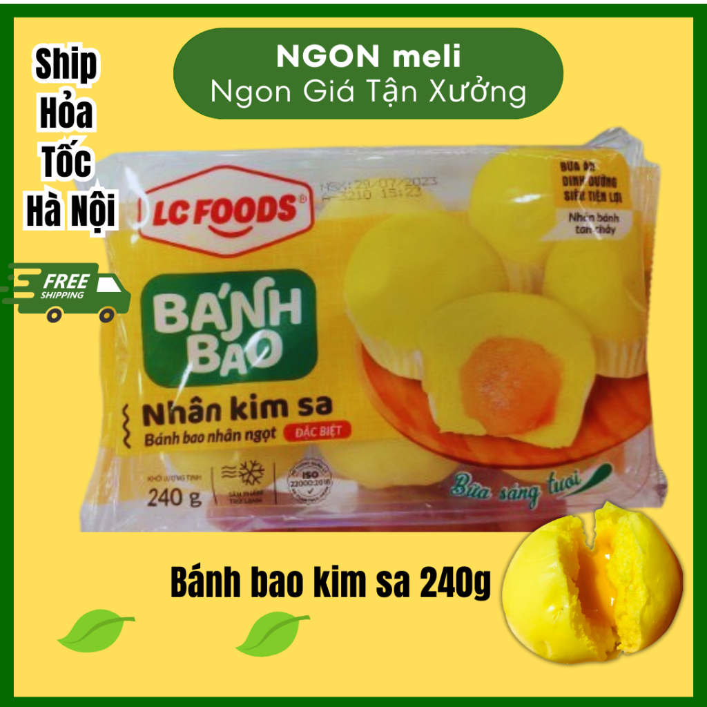Bánh bao kim sa 240g NGON meli Giao Hàng Hỏa Tốc Tại Hà Nội