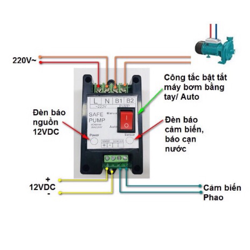 Mạch phao bơm nước an toàn thông minh mới nhất 2023