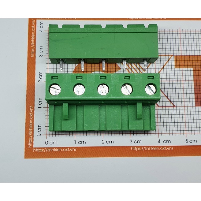 Cầu đấu nối 7.62mm 2P 5P 6P chân thẳng