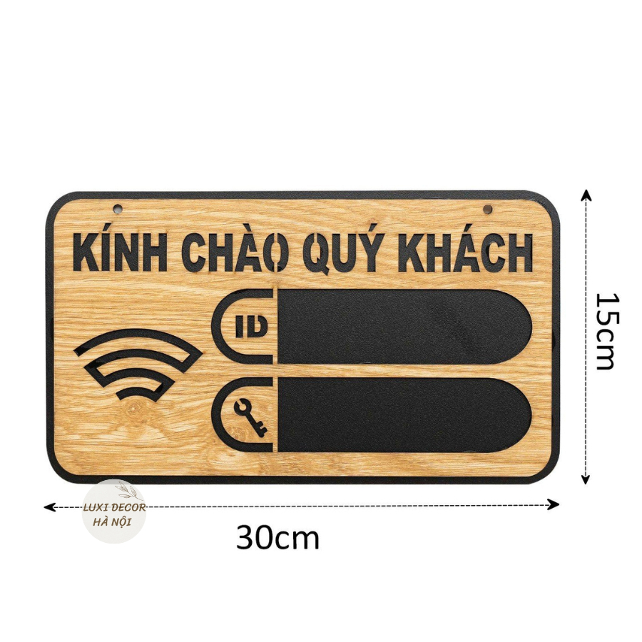HANOI Bảng wifi không nội dung   Mẫu mới 2023 LUXI DECOR