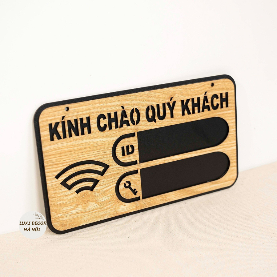 HANOI Bảng wifi không nội dung   Mẫu mới 2023 LUXI DECOR