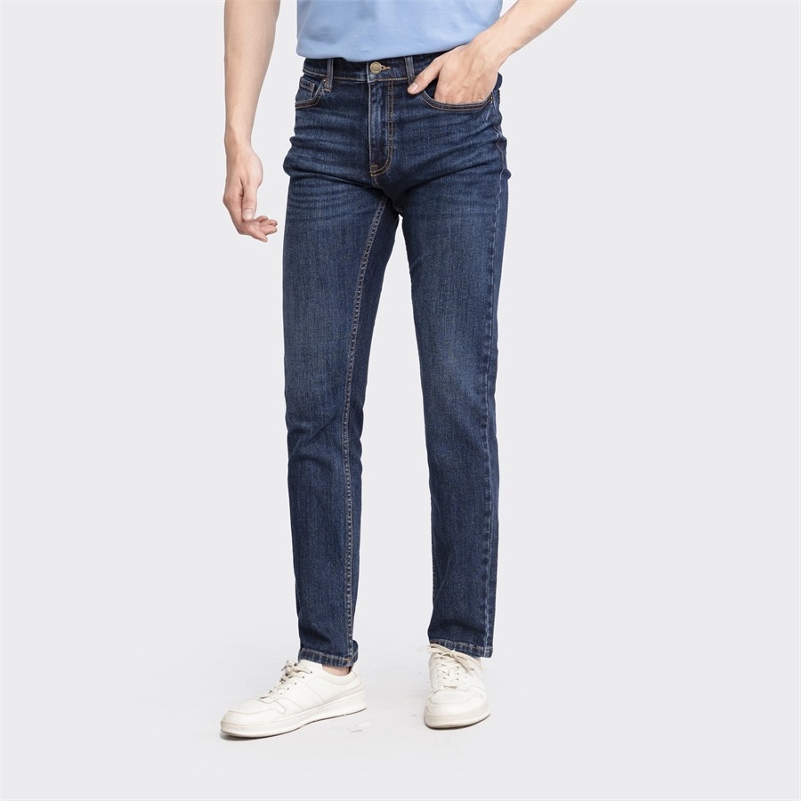 [MỚI 2023] Quần Jeans nam ARISTINO dáng Slim fit ôm nhẹ , thiết kế trẻ trung, cotton đứng dáng - AJN00203