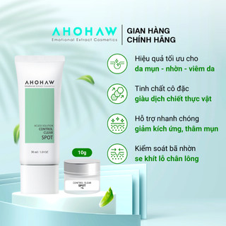  Tinh Chất Chấm Mụn AHOHAW Control Clear Spot Chiết 10g - Giảm Mụn Viêm, Mụn Thâm