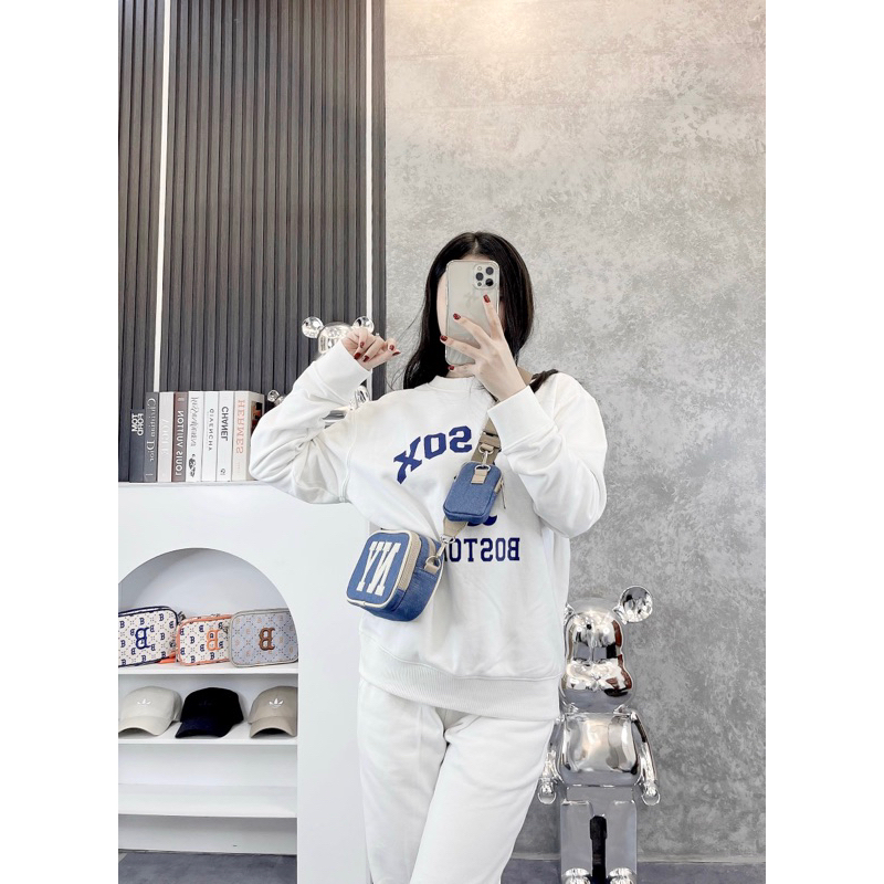 B665 Túi đeo chéo cá tính , túi M.L.B siêu hot trend , túi đeo chéo Hộp cho nam và nư + tặng kèm 1 Mask bất kì