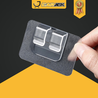 Combo 10 kẹp giữ thảm lót sàn ô tô - móc dán trong suốt giữ cố định thảm lót sàn xe hơi